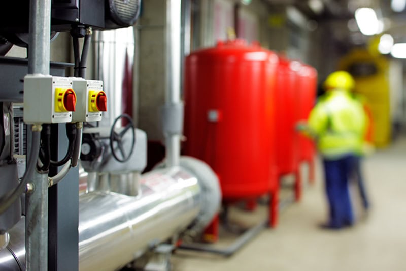 Mechanical and electrical plant room.
