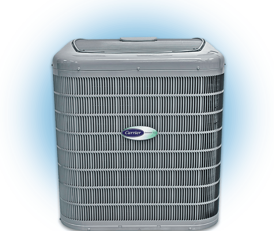 A Carrier air conditioner Terry's Heating & Air Conditioning installs in residential homes.