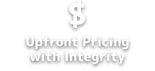 Upfront pricing with integrity icon.